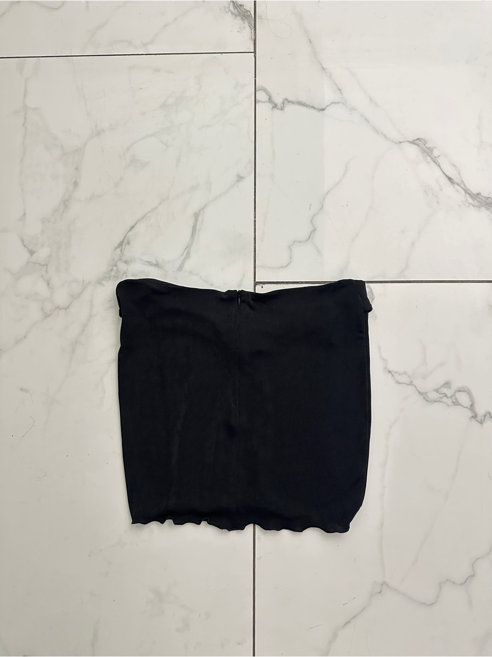 Motel Rocks Black Mini Skirt with Rhinestone Buckle - Picture 2 of 3